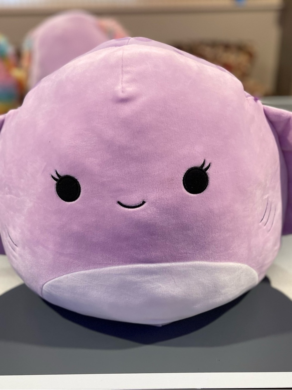 Squishmallows Lavender & White Plush Sea Creature